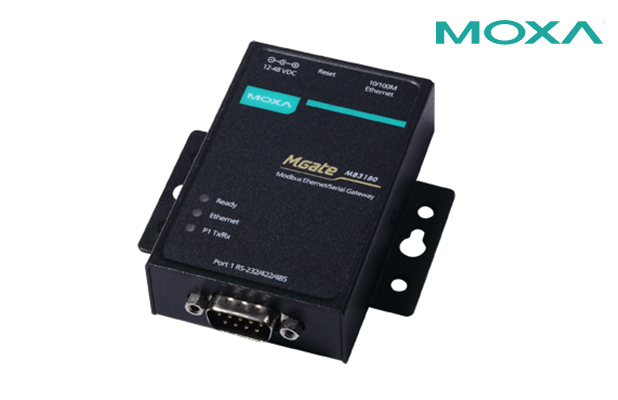 MOXA/MOXA  1口标准Modbus网关 订货号 ： MGate MB3180  型号 ： MGate MB3180